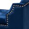 Baxton Studio Perret Blue Velvet Upholstered Espresso Finished Wood Bench 153-9382 - alternate 9